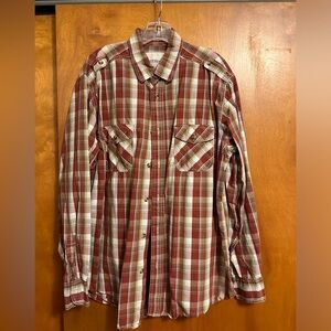 Red Flannel Button Down